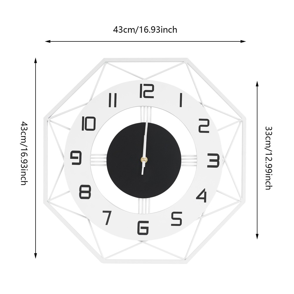 Wall Mounted Clock for Indoor, Modern Wall Clock Decorative Indoor Wall Clock