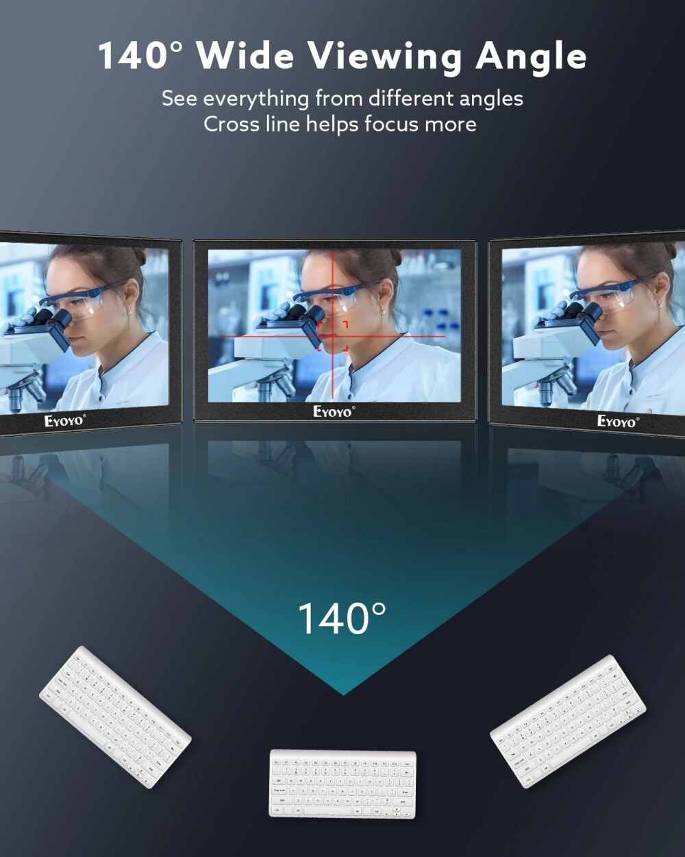 Eyoyo 5" Mini HDMI Monitor 800x480 Portable LCD Display HDMI/VGA/BNC/AV for CCTV