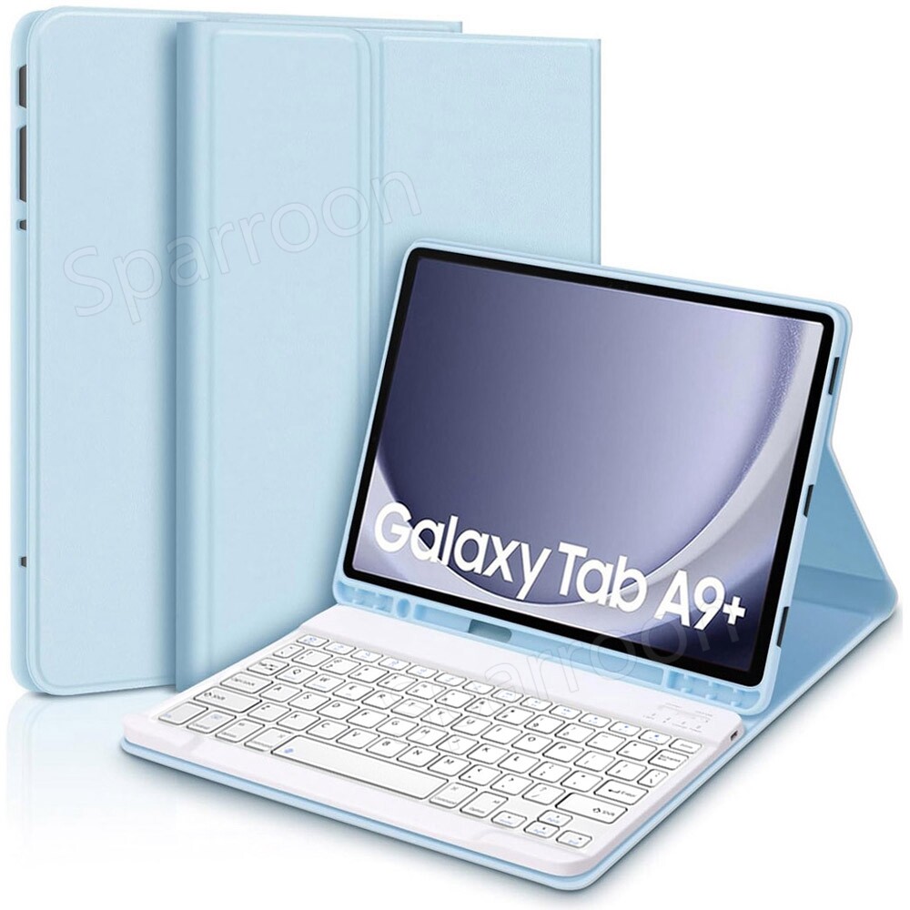 Bluetooth Keyboard & Case Cover & Mouse For Samsung Galaxy Tab A9/A9 Plus Tablet
