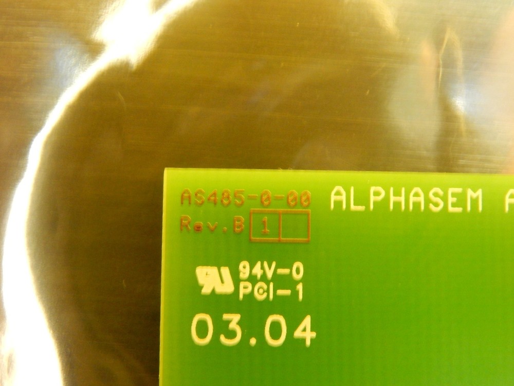 Alphasem AG AS485-0-02 Interface Board PCB AS485-0 Used Working