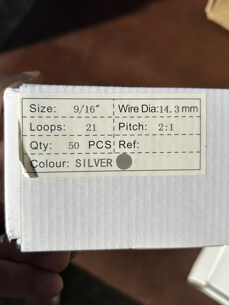 Binding wires various size mostly 9/16 / 14 MM 101-130. 25 ea.