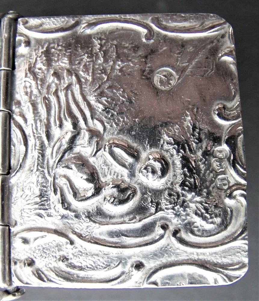 PRE-1888 SOLID SILVER HANAU MINIATURE SWING HANDLE BASKET .930 GRADE SILVER