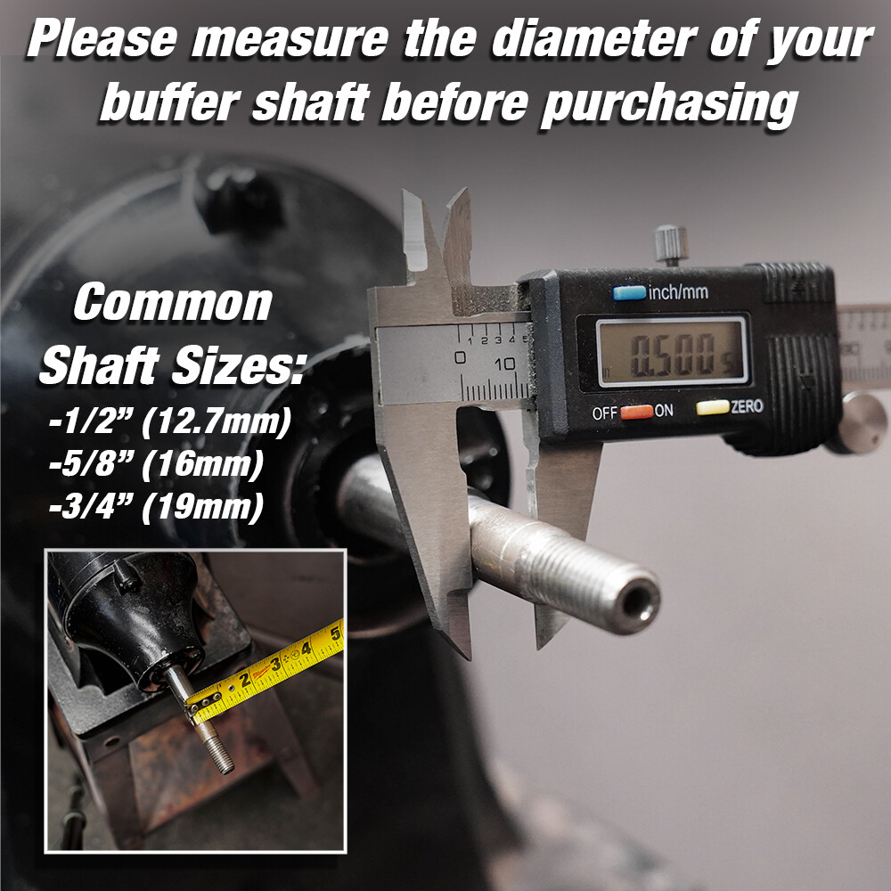 Bench Grinder Conversion Kit | Shaft Extension Buffer Polishing Buffing Pads