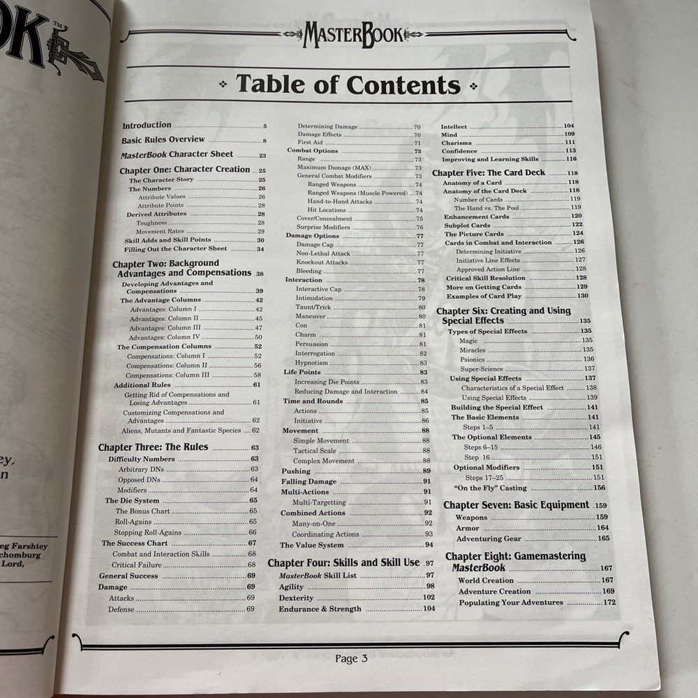 MASTERBOOK Roleplaying Guide West End Games