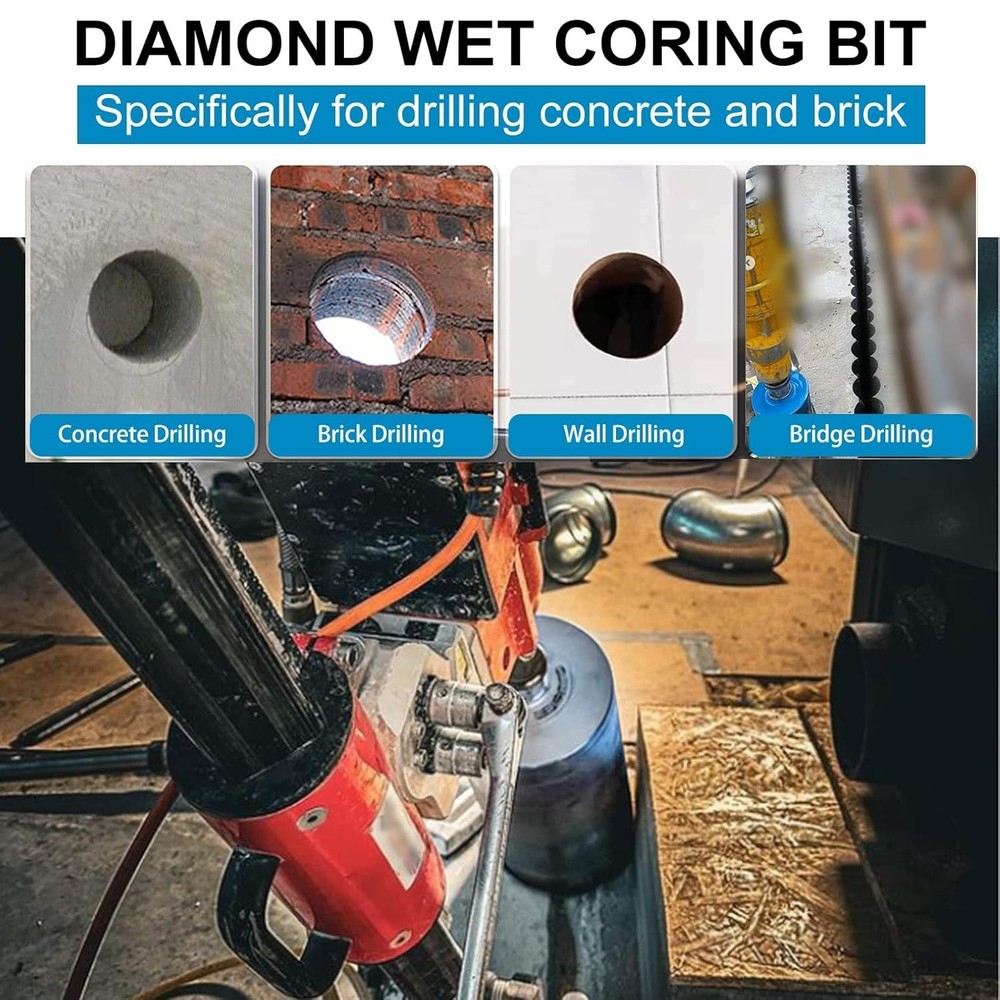SALI 5" Diamond Core Drill Bit 1-1/4-7 Thread 15" Depth