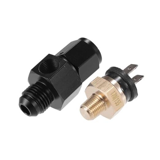 1 Set Auto Engine Temperature Cooling Fan Switch Fitting Adapter 6AN 170'F On