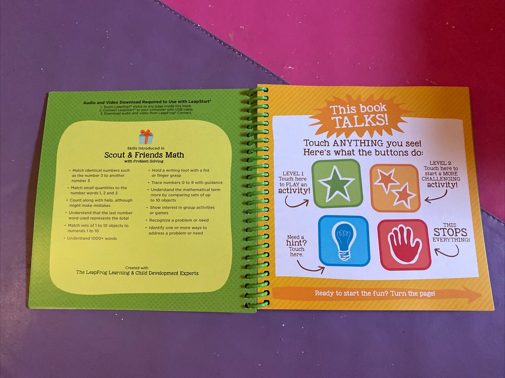 NEW LeapFrog Leap Start Preschool book — SCOUT & FRIENDS MATH PROBLEM SOLVING