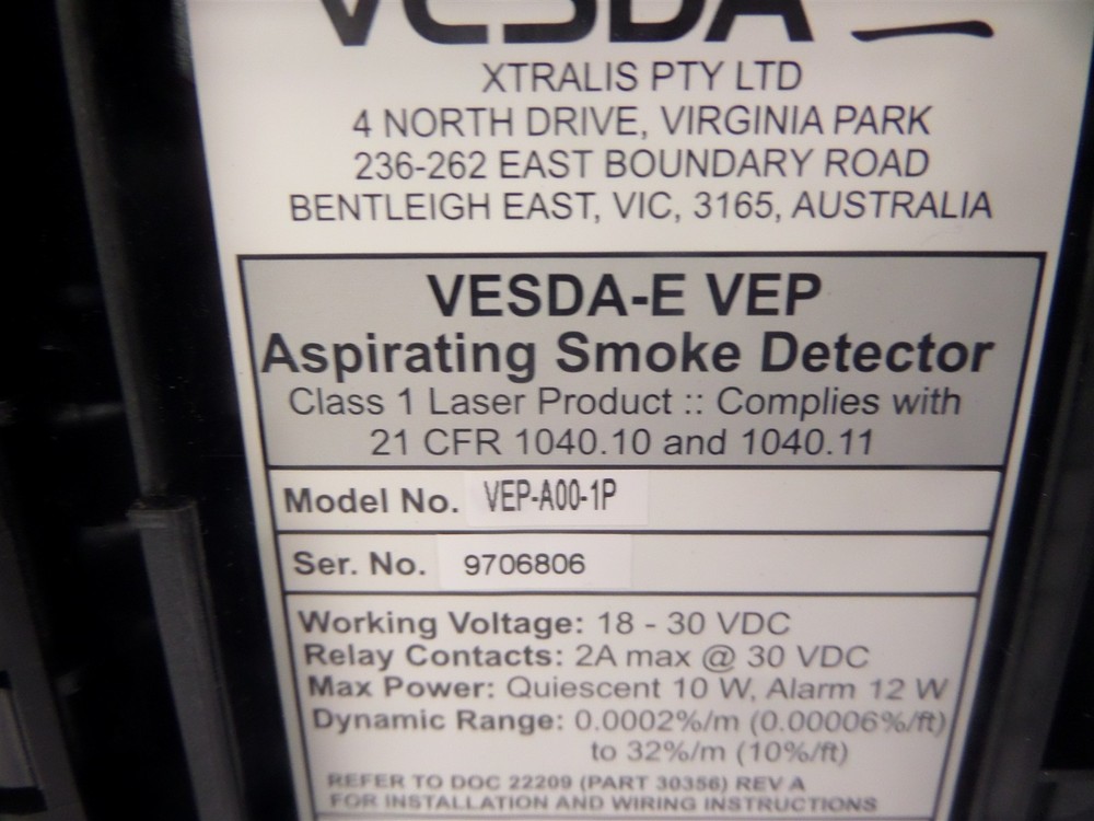 Vesda VEP-A00-1P Vesda-E Aspirating Detector