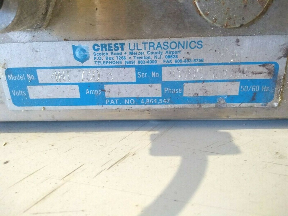 Crest Ultrasonics 4NT-730-3 Tank