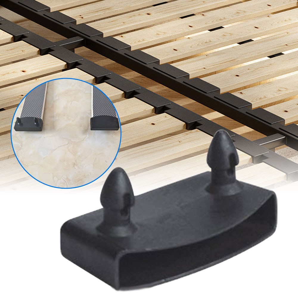 Black Bed Slat Plastic End Caps Holders Replacement Accessory Part CW