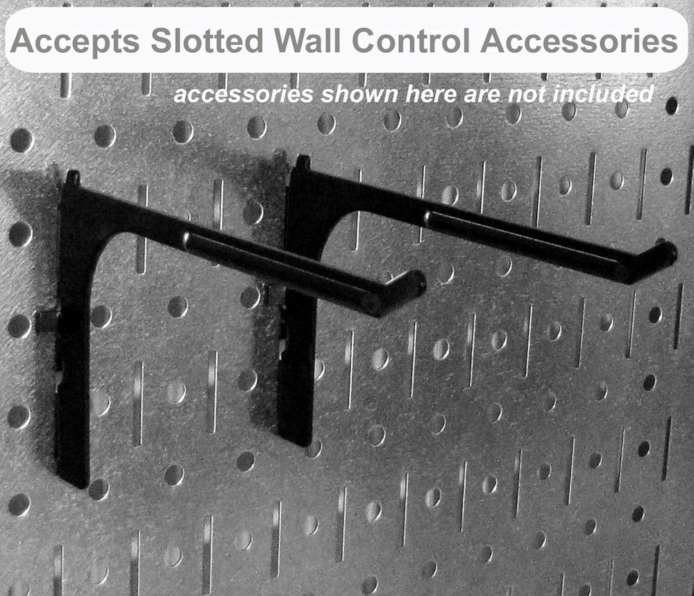 Pegboard 16in x 32in Horizontal White Metal Pegboard Tool Board Panel