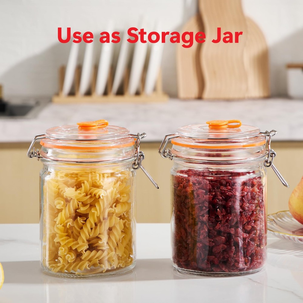 JILLMO Fermentation Jar, 700ml Fermenting Kit with Fermentation Weights and A