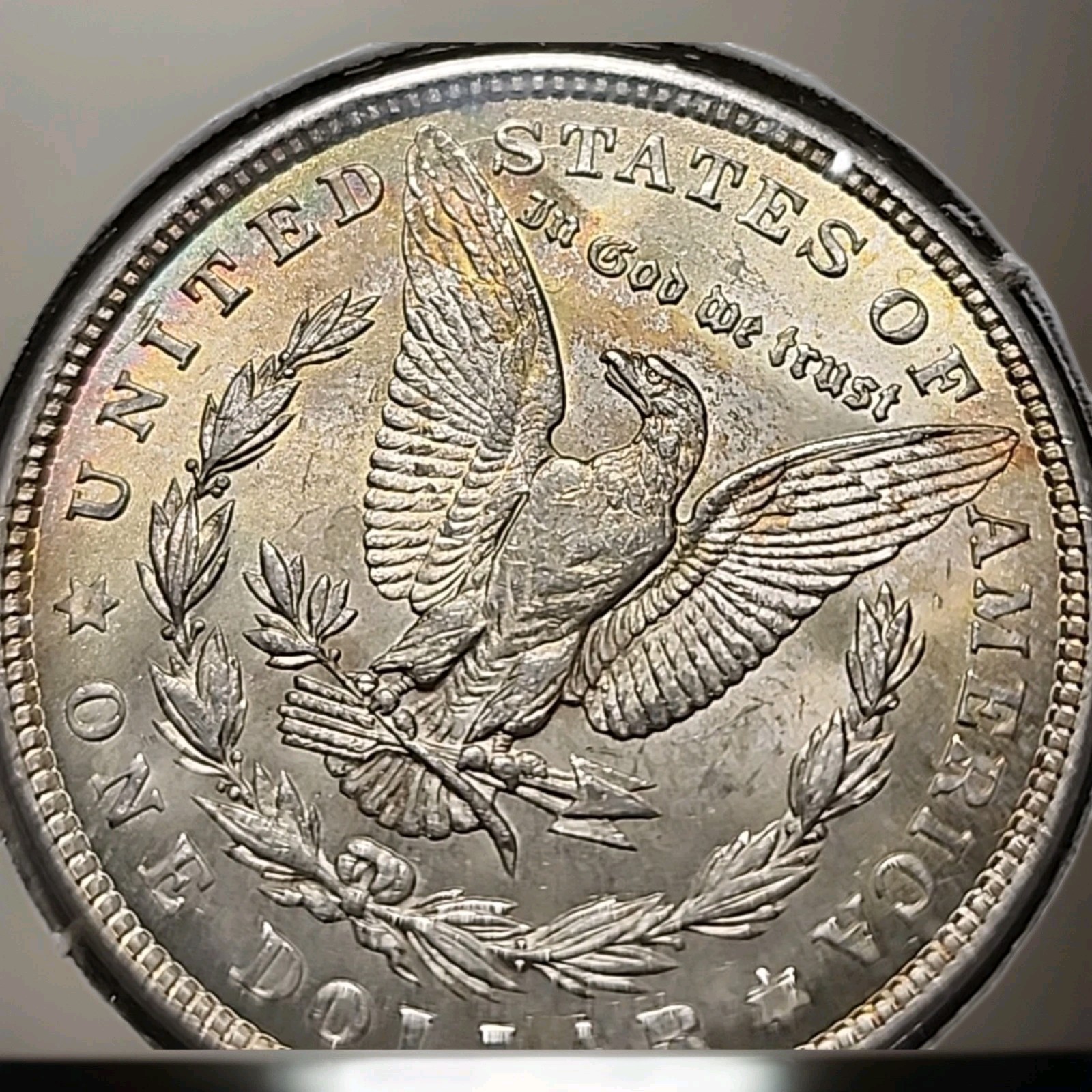 🚨1921 Morgan Silver Dollar☆Brilliant Uncirculated☆🔥Gorgeous Toning☆