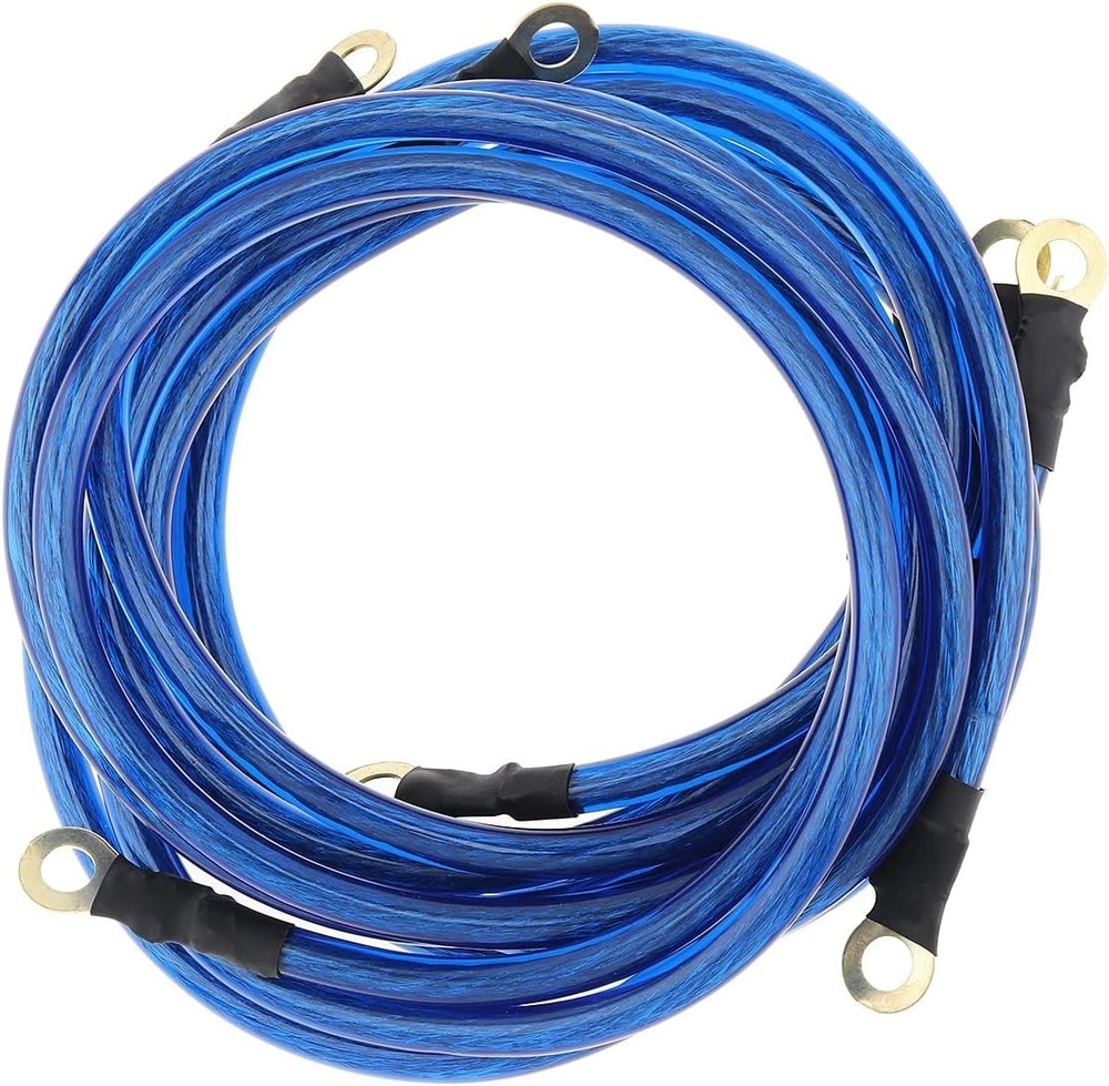 Enhanced Car Startup &  Bright Headlight Grounding Cable System - Easy Install