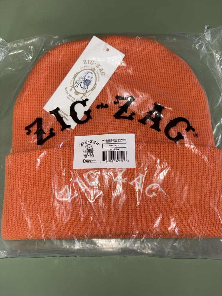 Zig-Zag Rolling Papers -LOGO BEANIE HAT- One Size - NEW WITH TAGS
