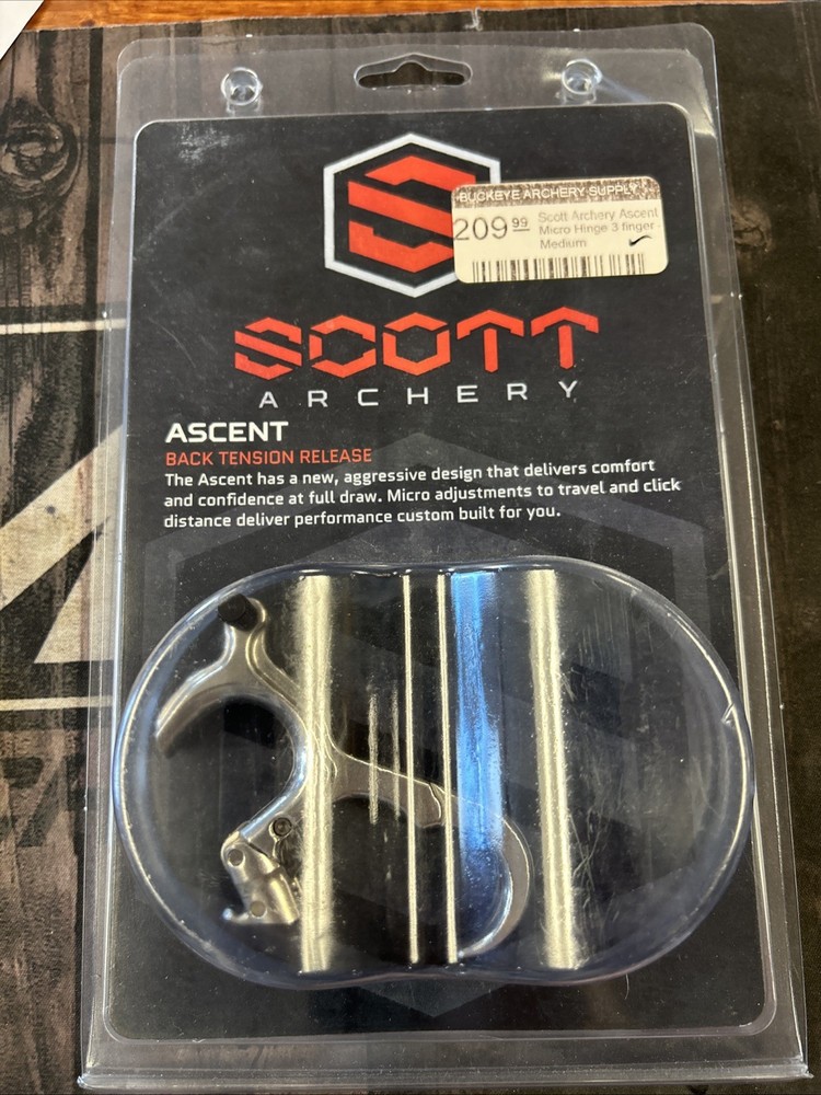 Ascent Micro Hinge Release 3 Medium, Silver (6013-3M)