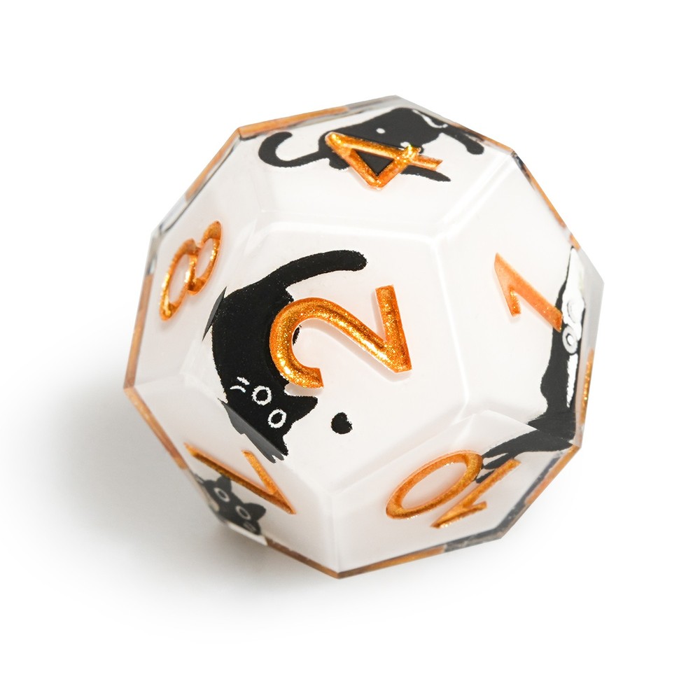 7 DND Dice Set Cute Cat Pattern Polyhedral Dice for Dungeons & Dragons Tabletop