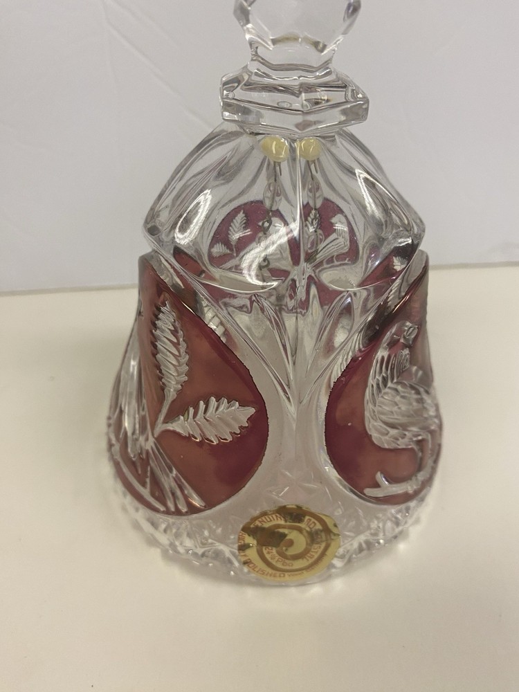Crystal Ruby Red German Bleikristall Bell