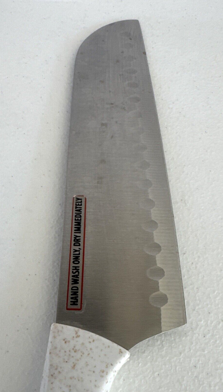 VTG Farberware 23F958 White Chef's Knife Stainless Steel 7 1/4” Blade 12 1/4" L