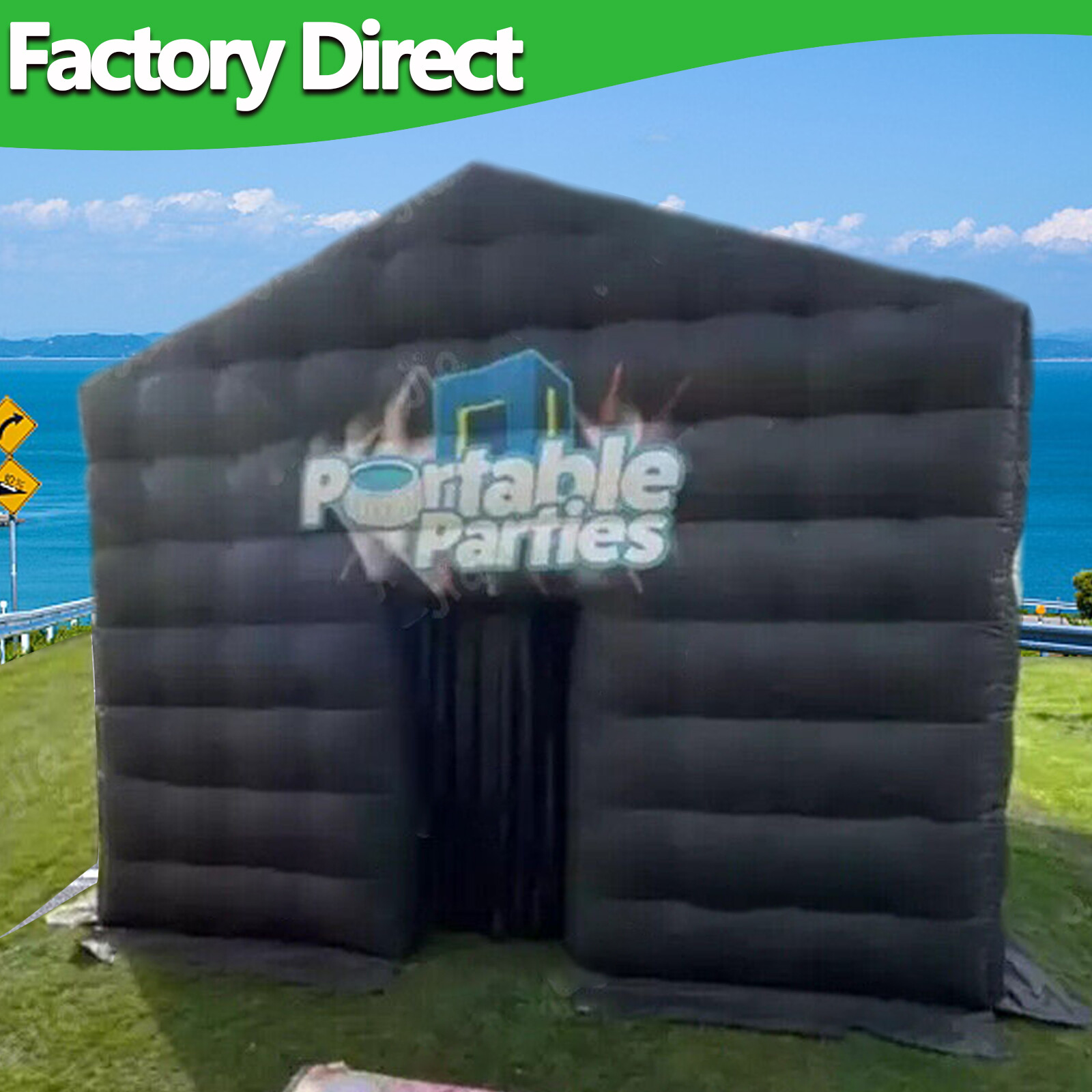 Inflatable Night Club Portable Cube Tent With Ground For Disco Wedding Party