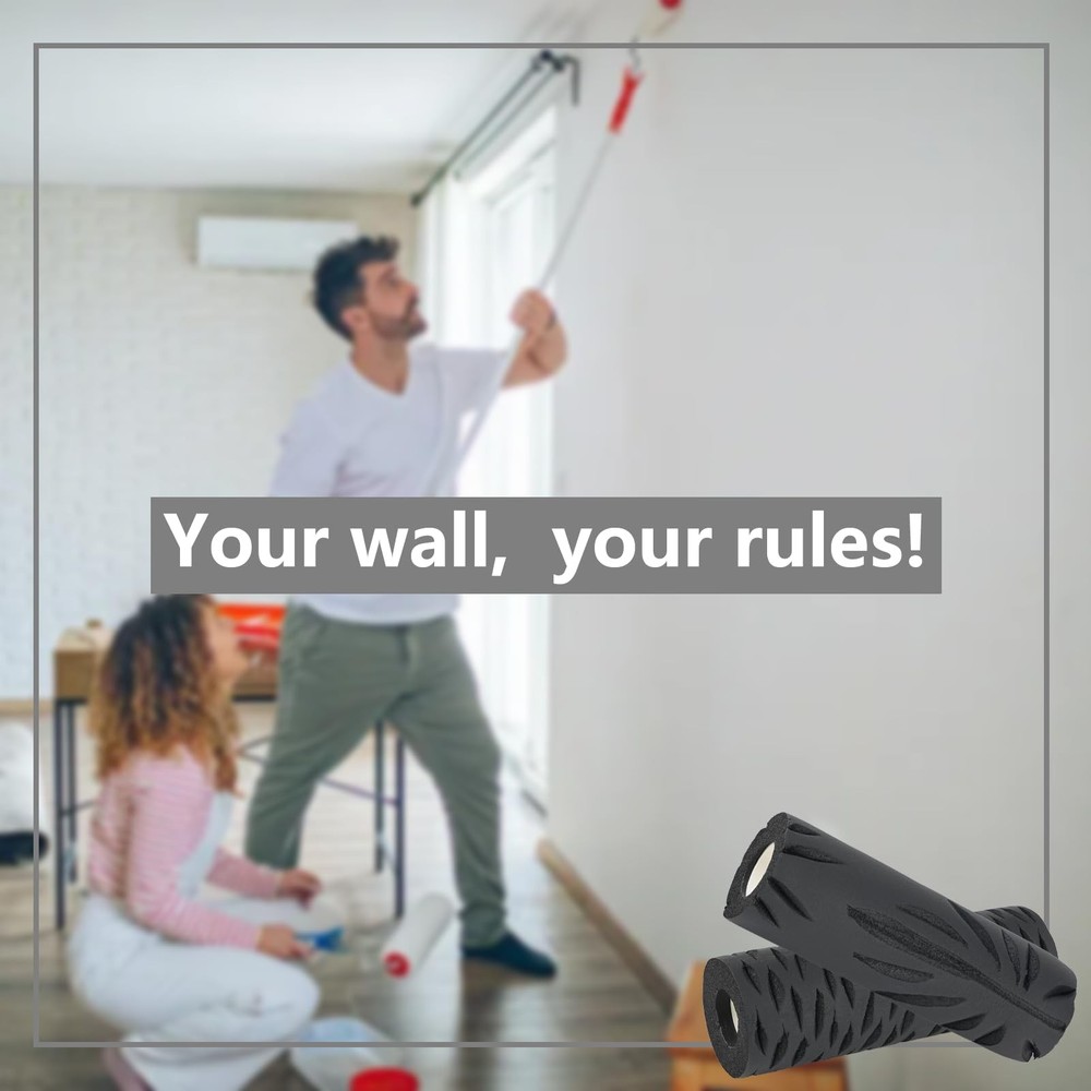 9" Drywall Texture Roller - Professional Drywall Pattern Roller for Walls & C...