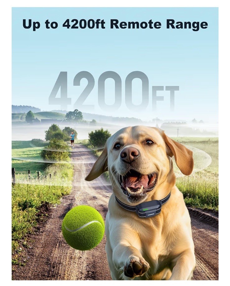 Dog Shock Collar - 4200FT Dog Training Collar with Remote