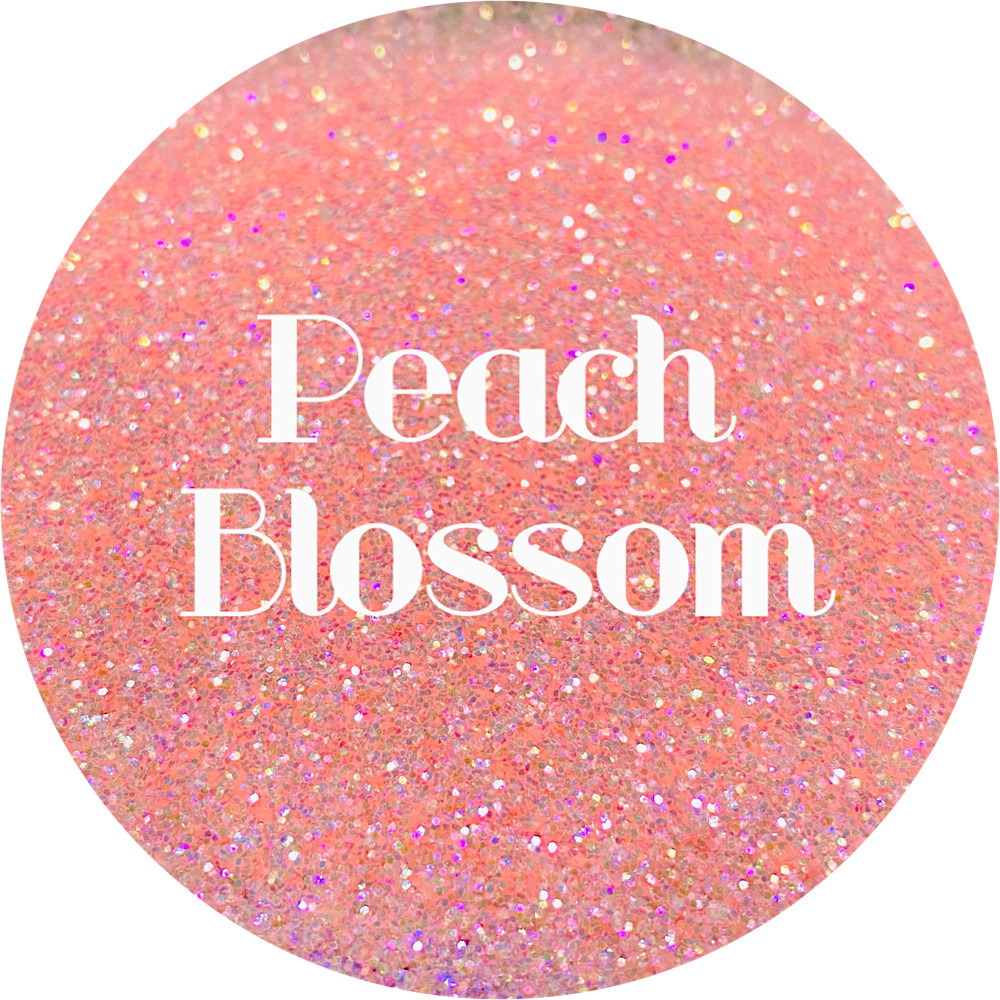 Premium Polyester Glitter - Peach Iridescent