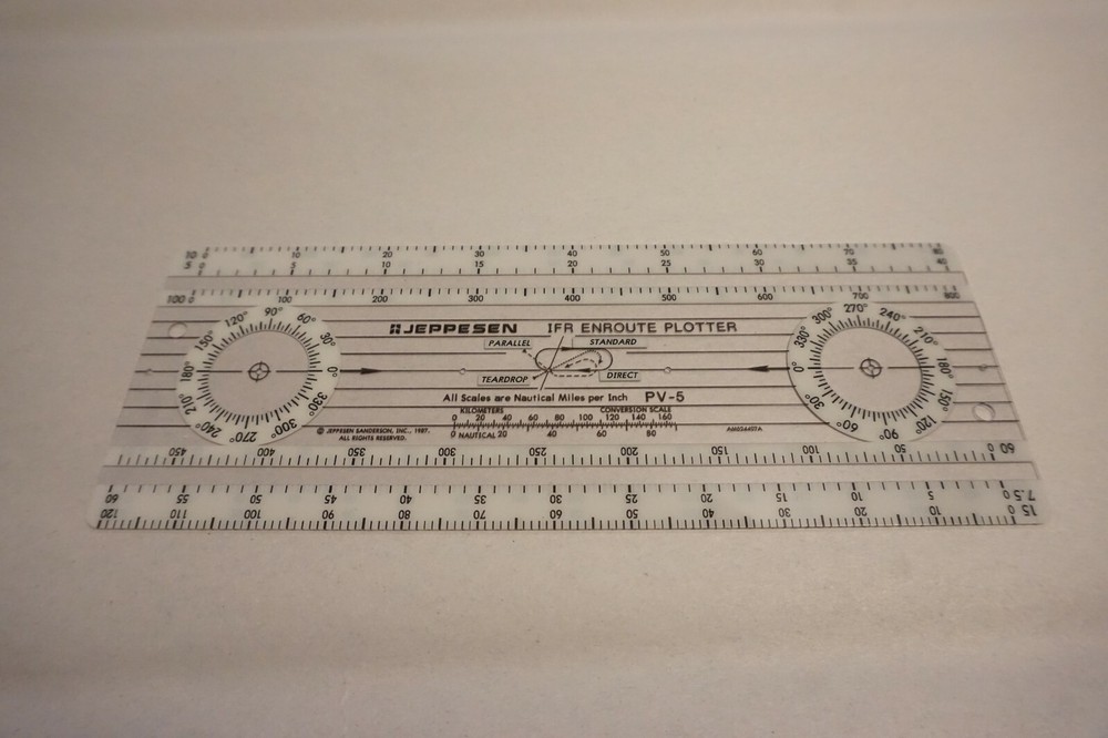 JEPPESEN IFR ENROUTE PLOTTER Model # PV-5 