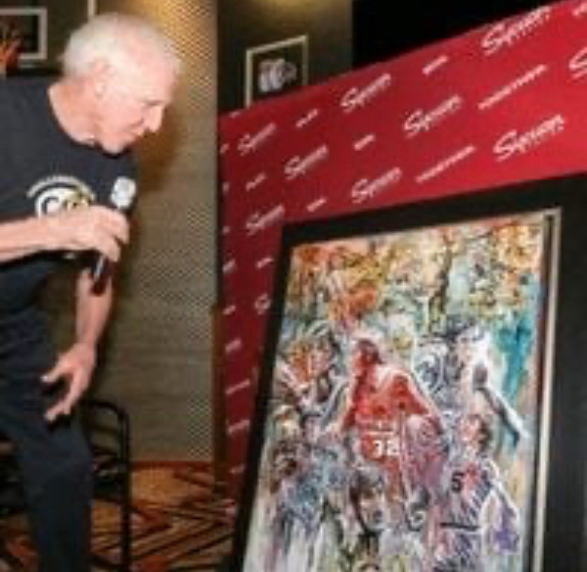 Bill Walton Personally Owned Promotional Sycuan Gene Locklear Basketball Poster