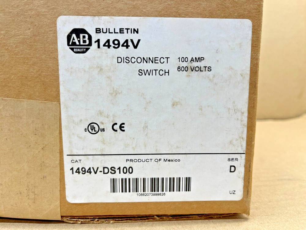 ALLEN BRADLEY 1494V-FS100 DISCONNECT SWITCH