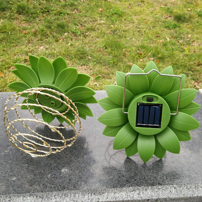 2Pack Solar Hanging Decorative Light LED Pineapple Design Garden Lamp Lantern