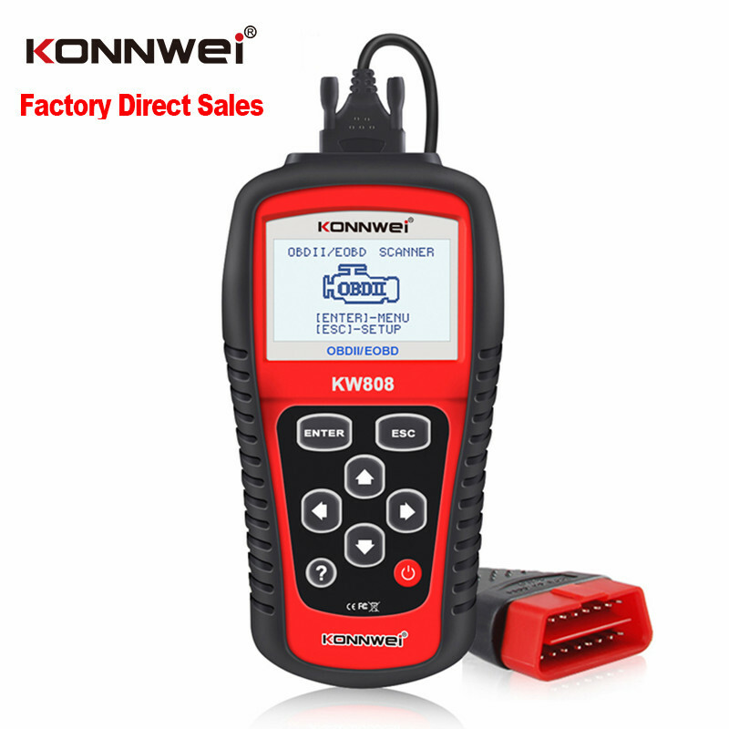 20pcs Lot KONNWEI KW808 OBD2 OBDII EOBD Diagnostic Scanner Code Multi-language