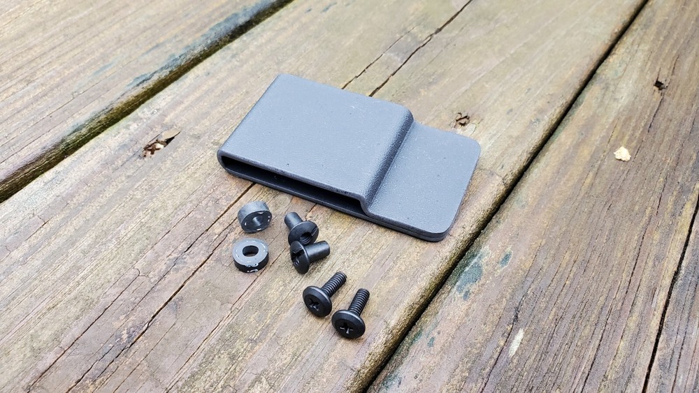 Kydex Belt Attachment 2" Flat Loop, (BK) / No holes - You Customize it