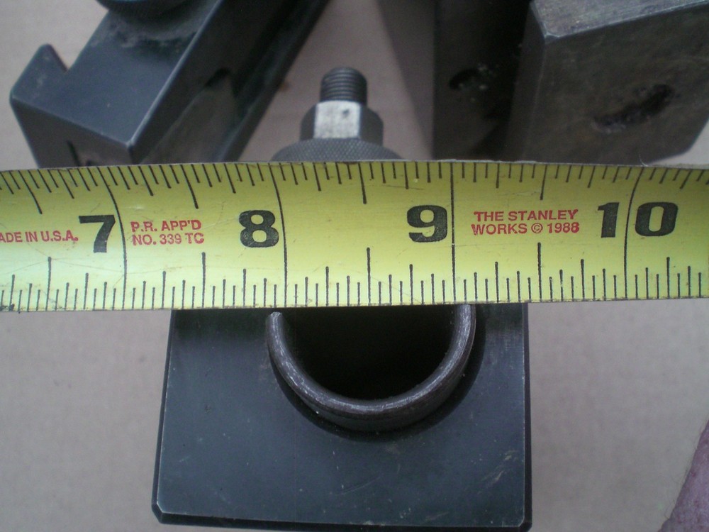 Genuine Aloris CA tool post with 3 Aloris and DTM tool holders