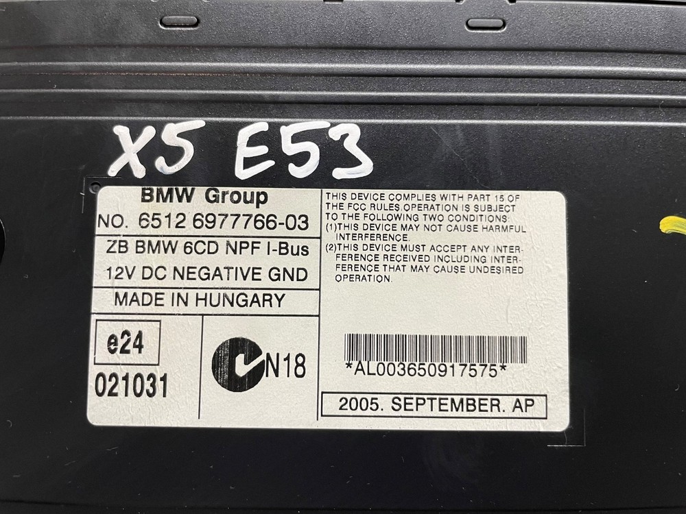 BMW X5 E53 6 CD Changer 6977766