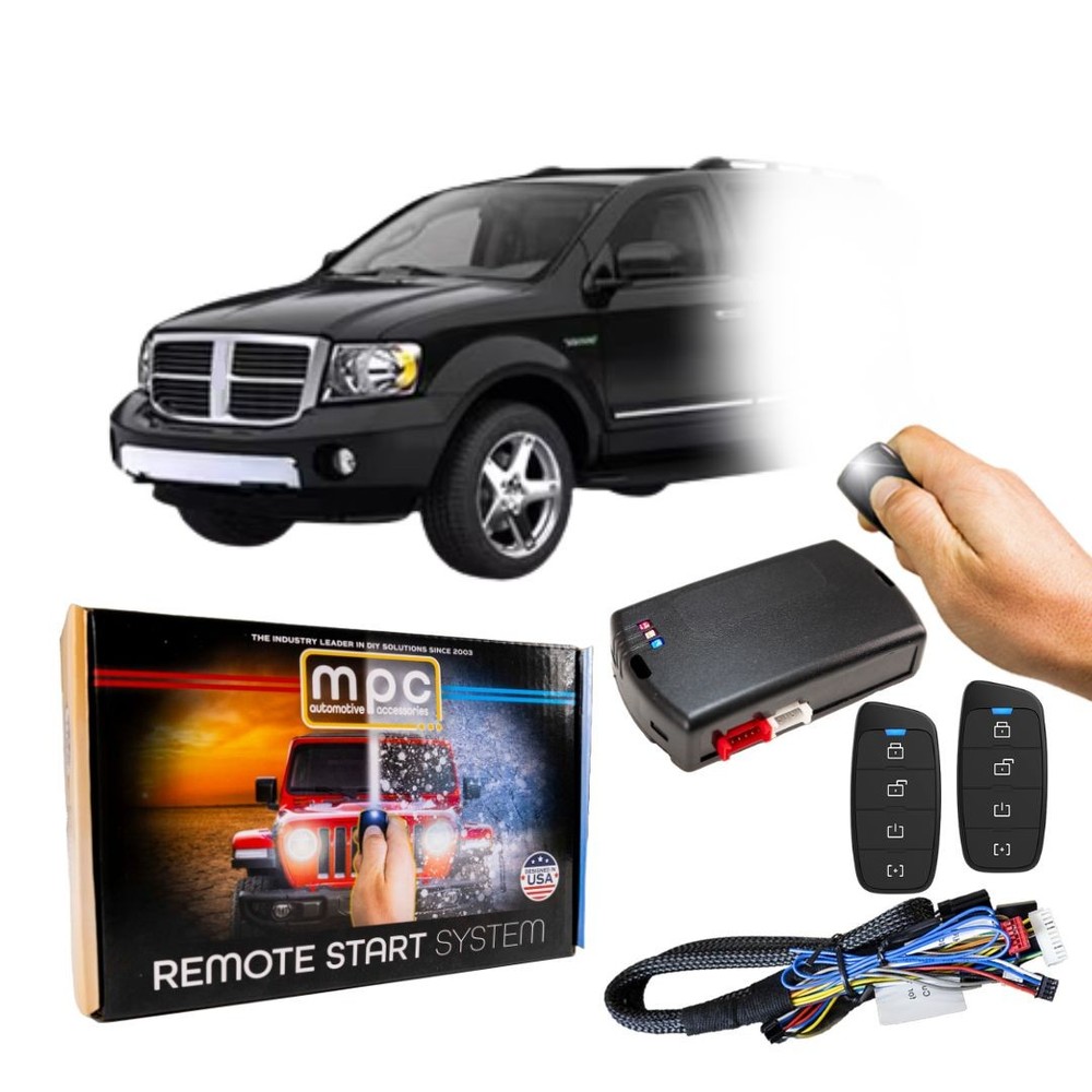 Plug-n-Play (2) 4-Button 2-Way Remote Start Kit For 2007-2009 Dodge Durango