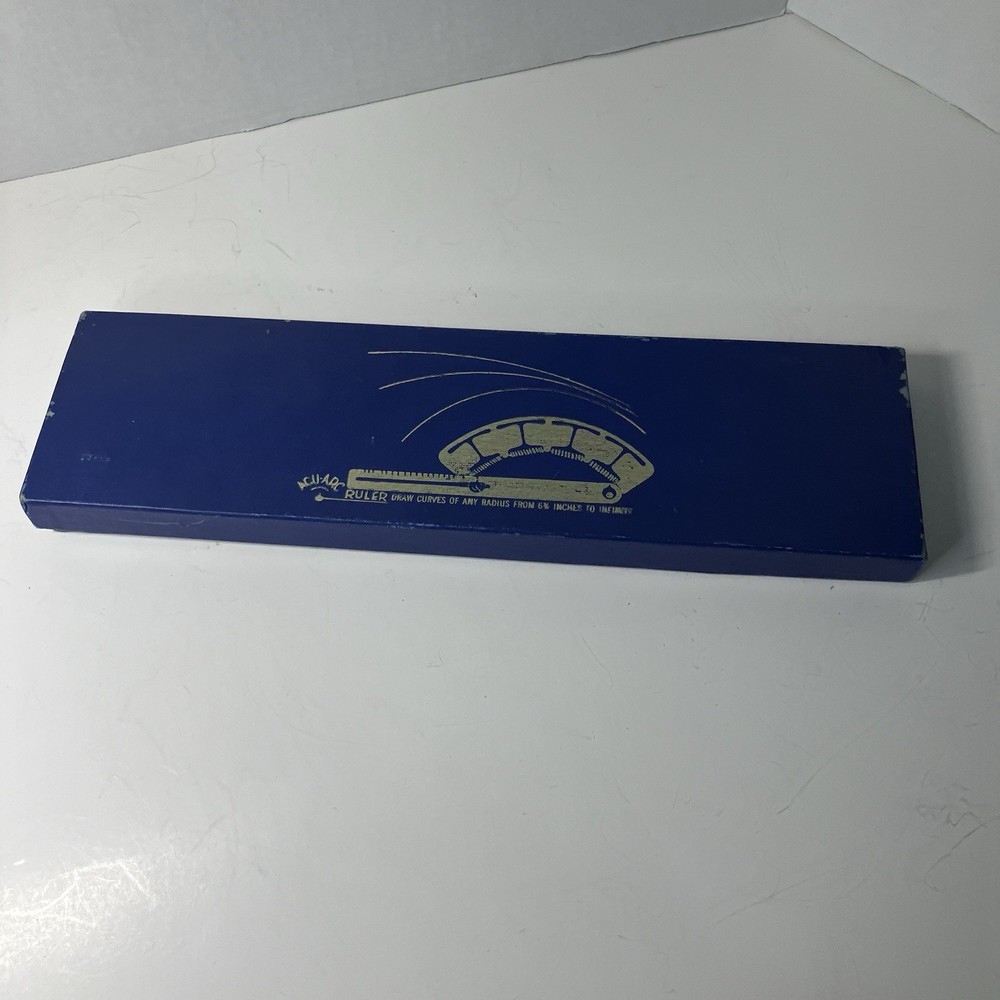 ACU-ARC Adjustable Radius Ruler- Hoyle Engineering Co. Original Box VTG