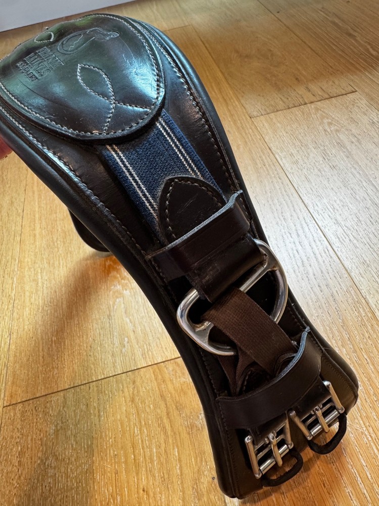 Frank Baines Brown Leather Padded Short Girth | 26"