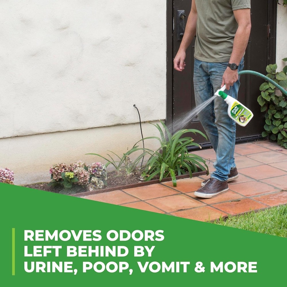 Powerful Pet Odor Eliminator for Patios & Yards - 32 oz Easy Spray Solution