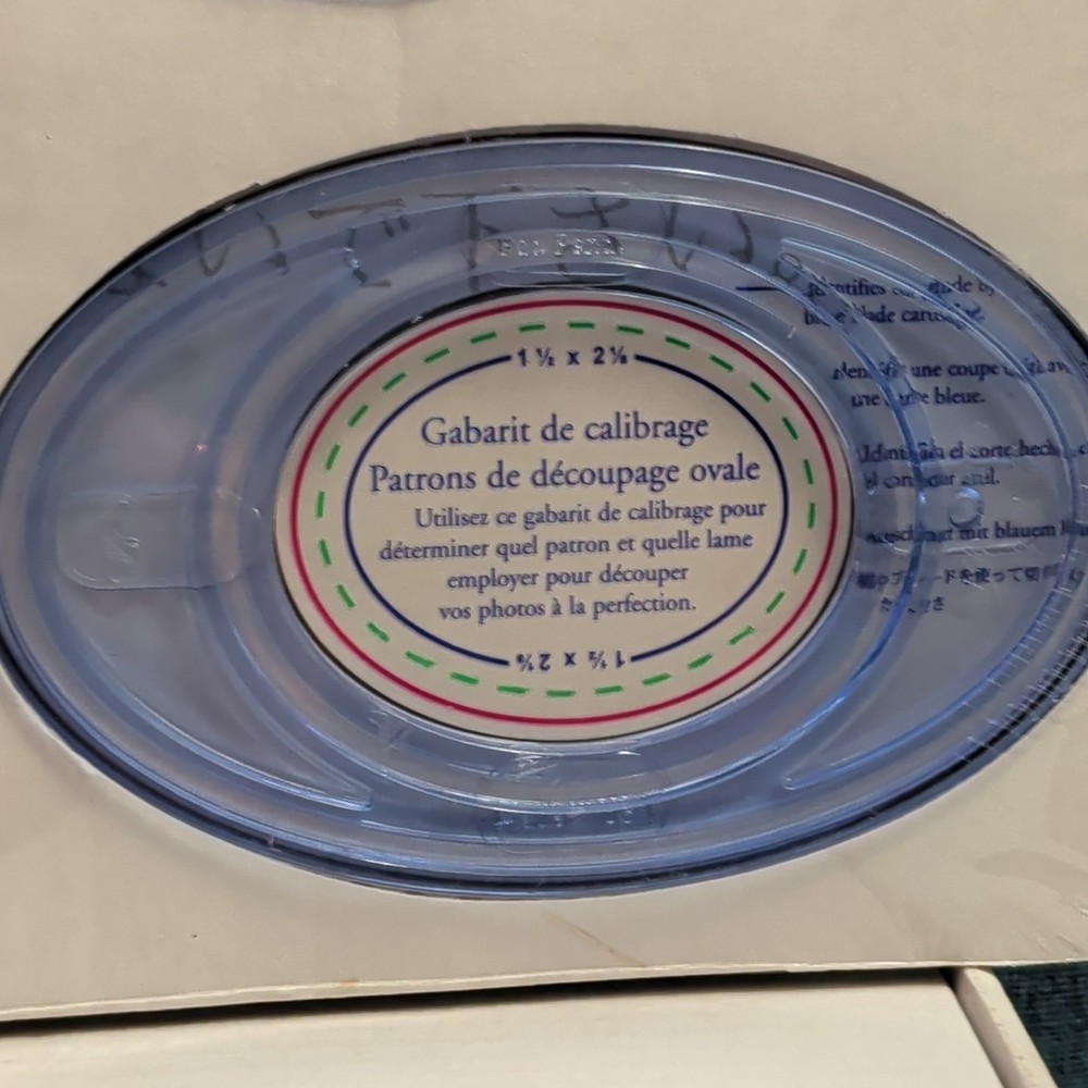 Creative Memories Custom Cutting System 4 Oval Patterns A33 Template Set SEALED