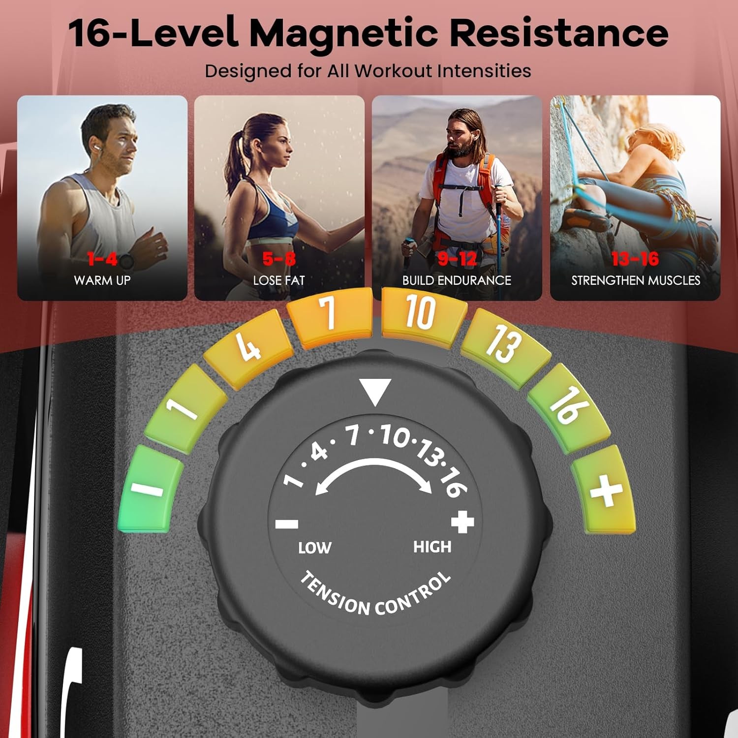 High-end Magnetic Adult Recumbent Exercise Bike Smart Bluetooth Arm Exerciser