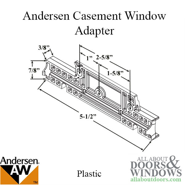 Andersen Casement Window Operator Adapter Plastic Bracket For Windows