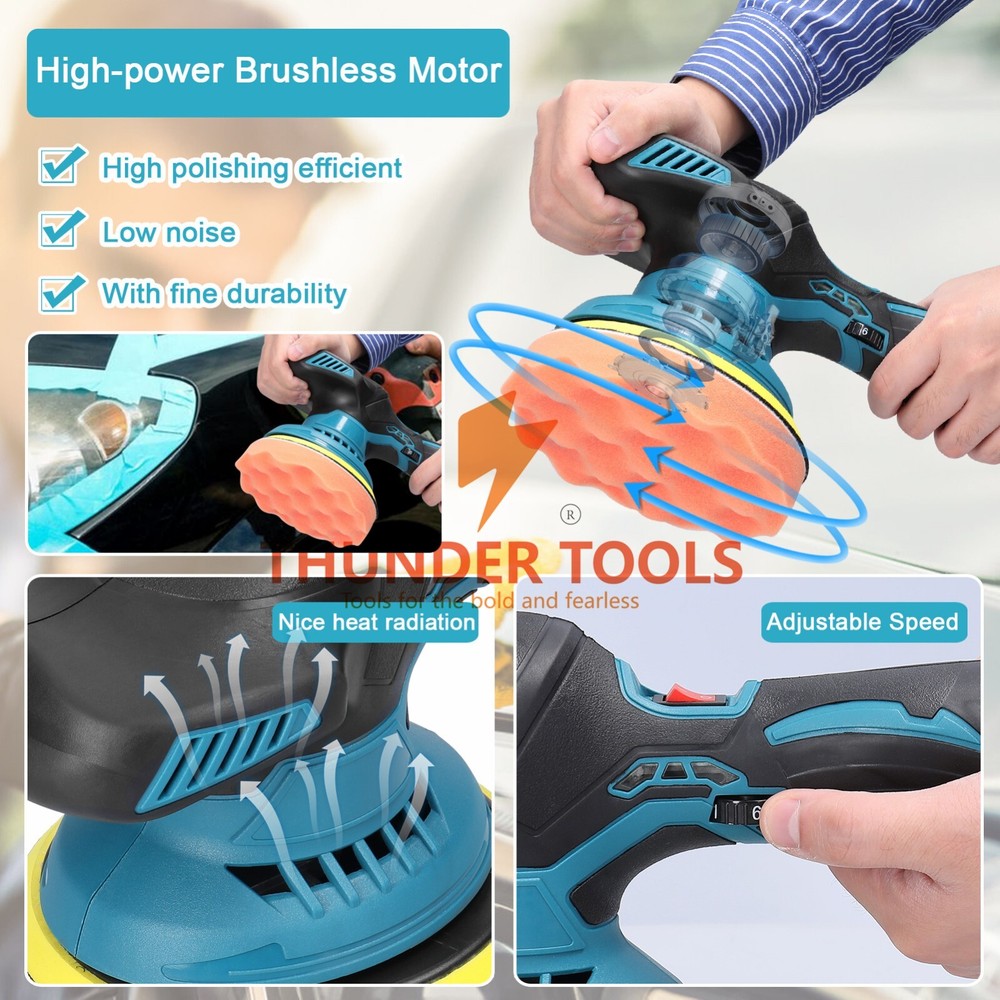 Thundertools Electric Multifunctional Cordless AutoCar Polishing Machine Tools