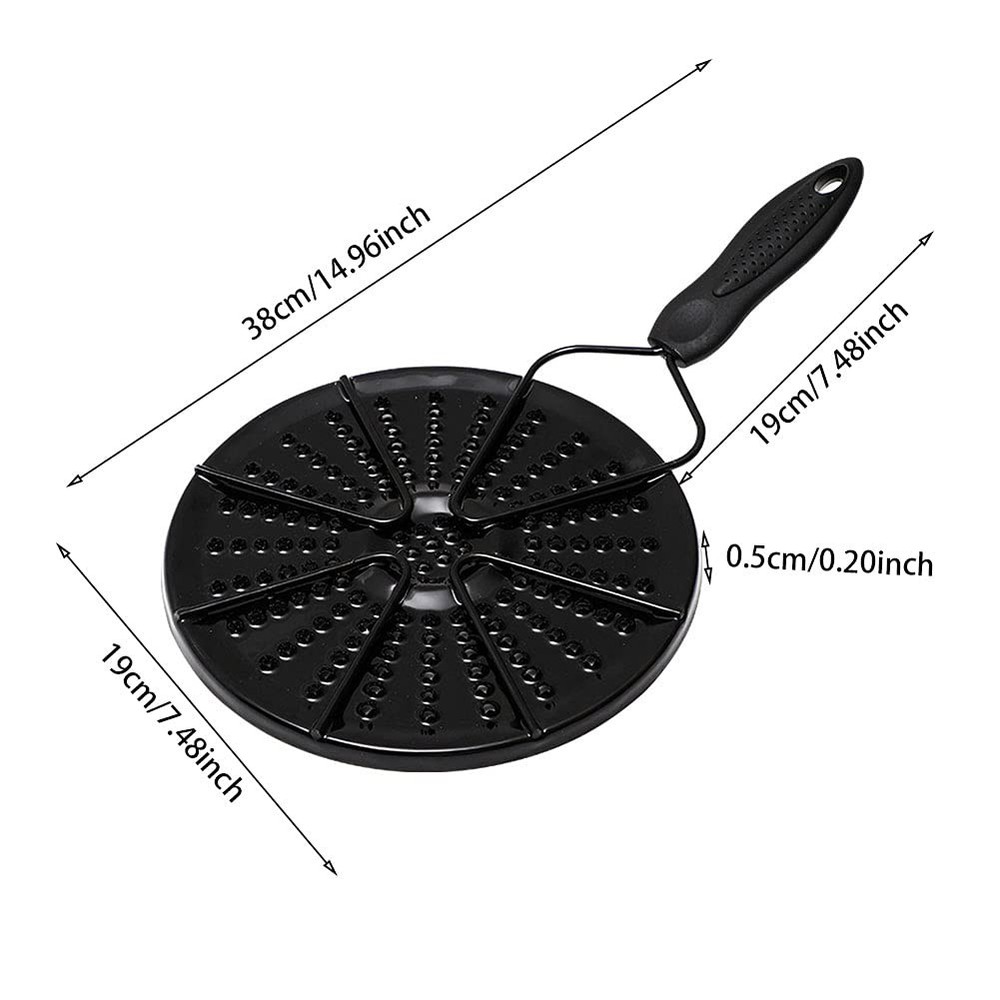 Heat Diffuser for Gas Stove,Even Distribution black