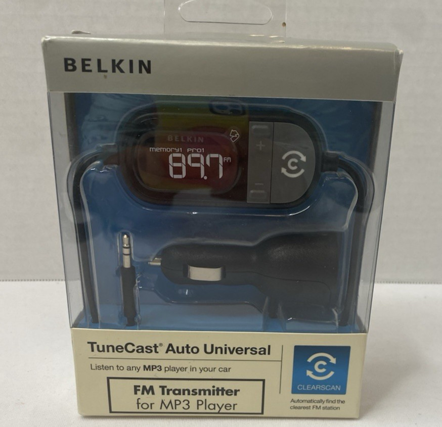BELKIN TUNECAST AUTO UNIVERSAL FM TRANSMITTER FOR MP3 PLAYER