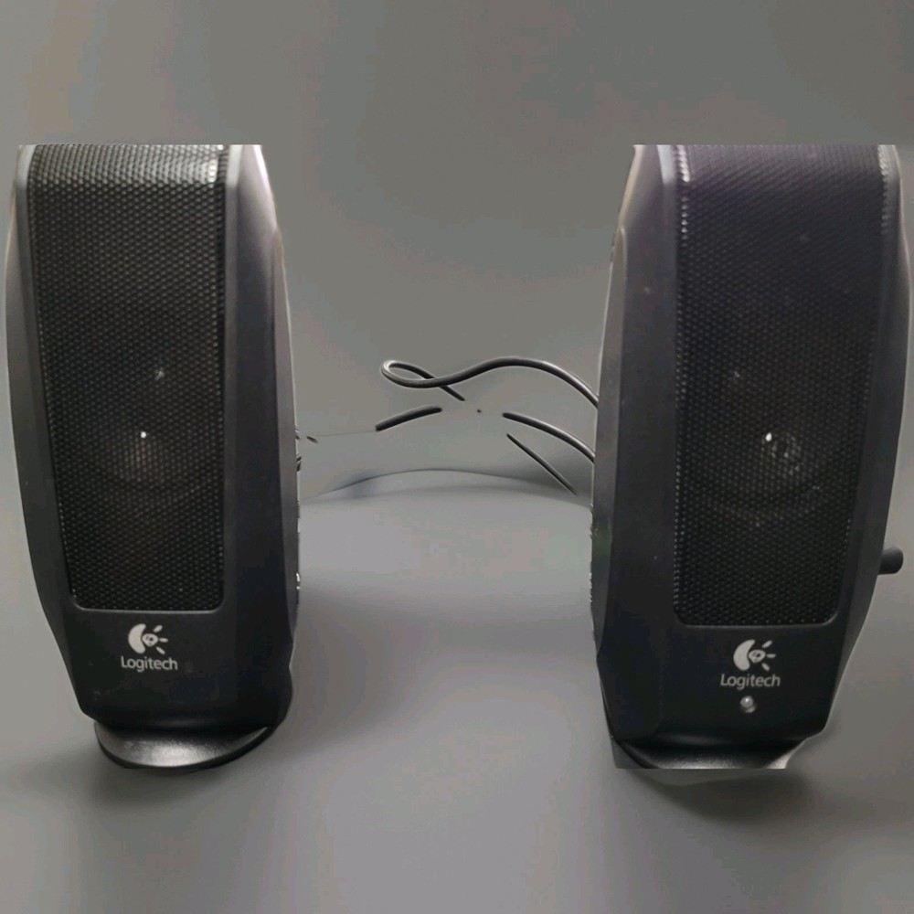Logitech S-120 Desktop Speaker System - Black