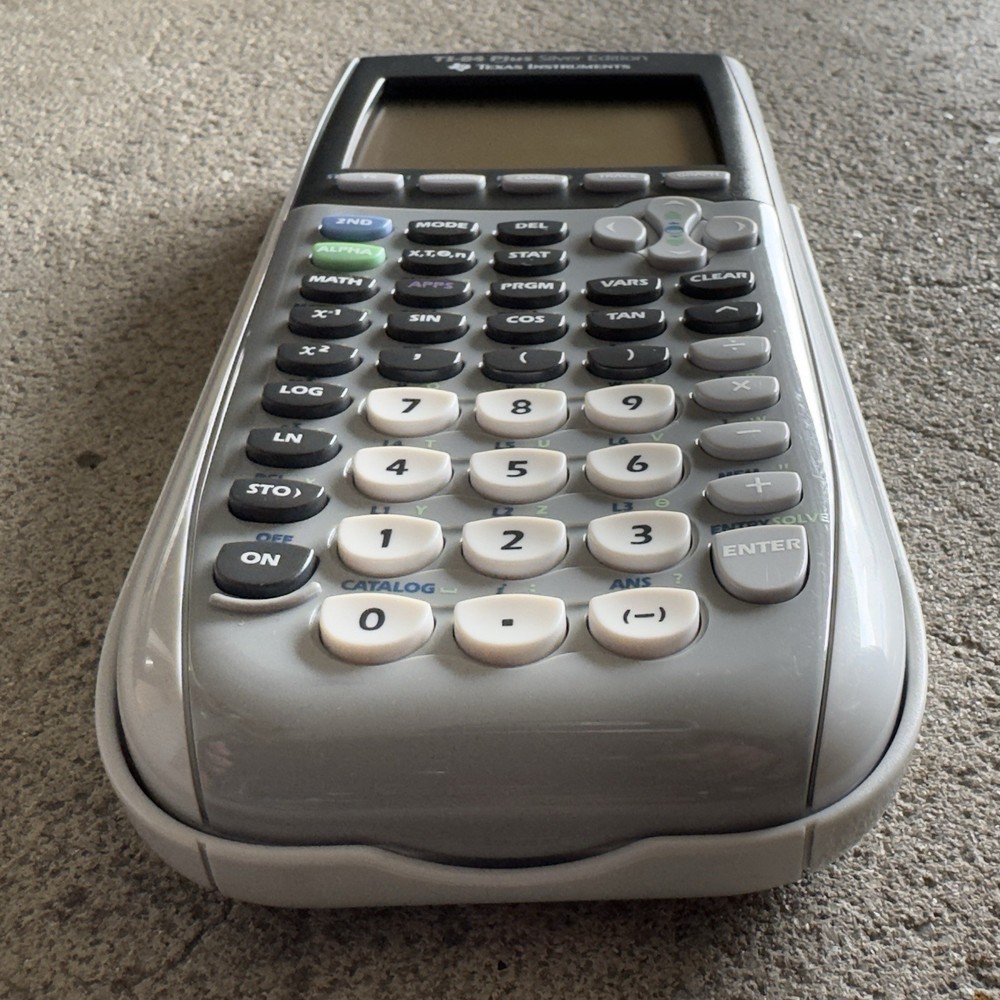 Texas Instruments TI-84 Plus Silver Edition Graphing Calculator Silver TESTED