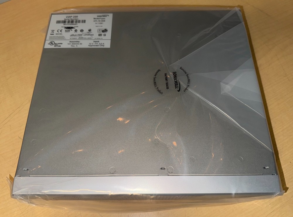 SonicWALL CDP-220 APL16-06B Continuous Data Protection Security Backup Unit