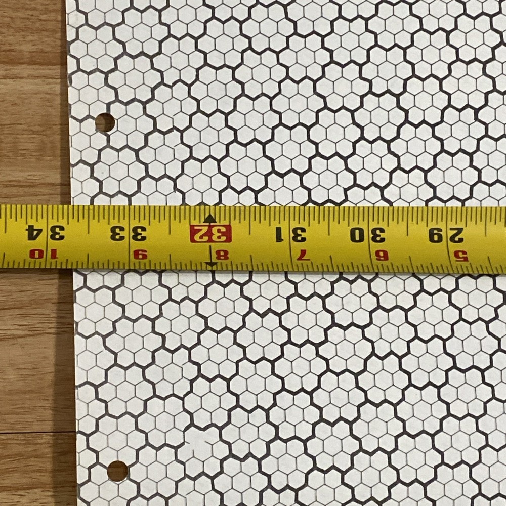(3) Vtg RPG Gamescience Mega-Hex Sheets 16mm Wargaming D&D 22 x 35 *See Notes*