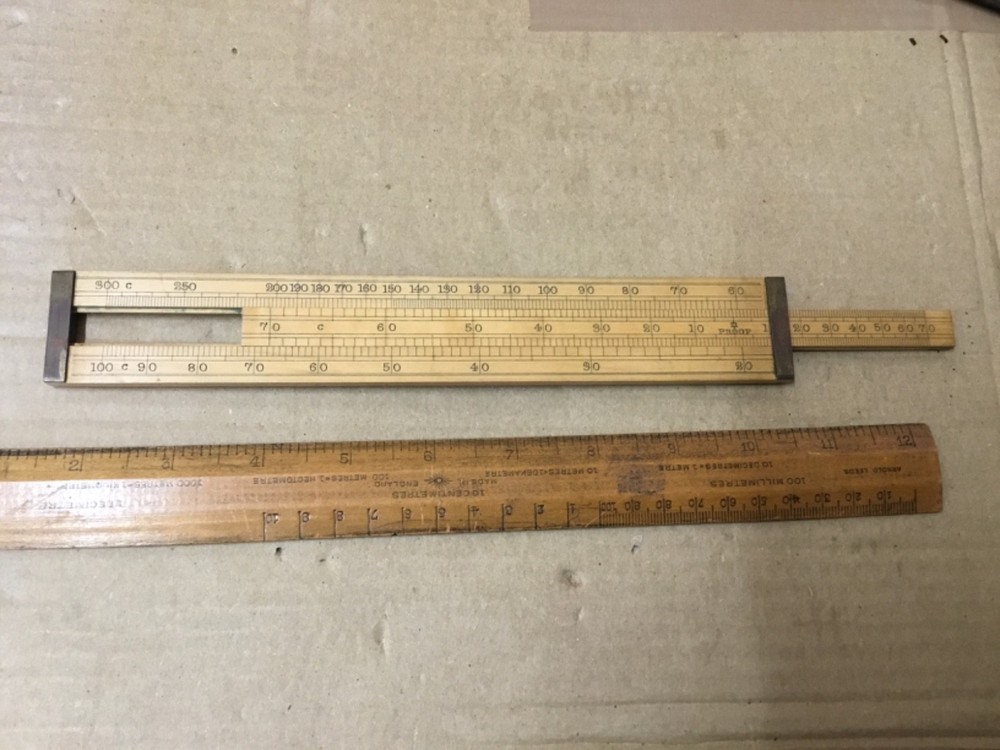 ANTIQUE BREWER'S SLIDE RULE